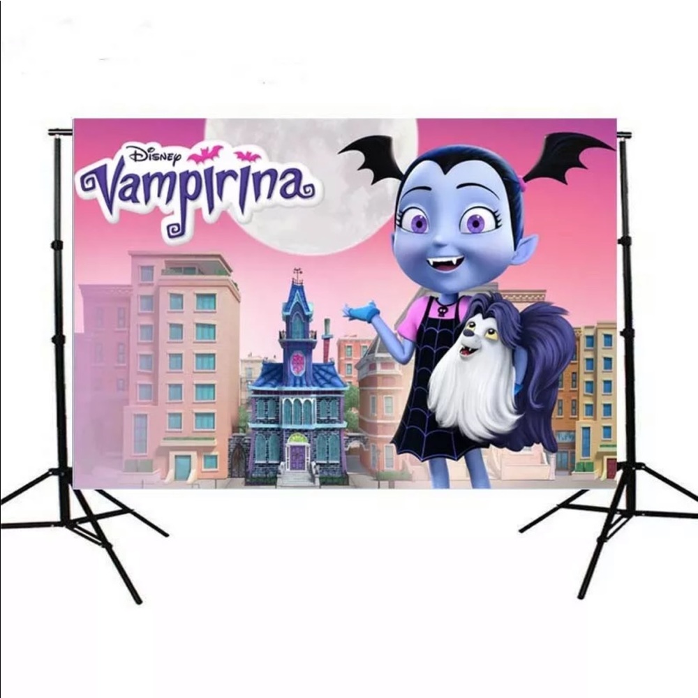 Disney vampirina vinyl backdrop